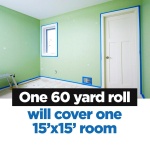 ScotchBlue Original Multi-Surface Painter's Tape, 0.94 Inches x 60 Yards, 1 Roll, Blue, Paint Tape Protects Surfaces and Removes Easily, Multi-Surface Painting Tape for Indoor and Outdoor Use - Image 2