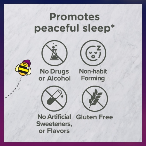 Zarbee's Kids 1mg Melatonin Gummy; Drug-Free & Effective Sleep Supplement for Children Ages 3 and Up; Natural Berry Flavored Gummies; 50 Count - Image 7