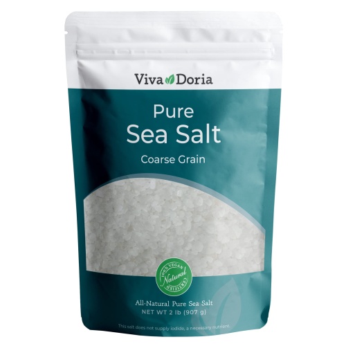 Viva Doria Pure Sea Salt, Coarse Grain, 2 lb | Ideal For Salt Grinders - Image 1