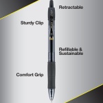 Pilot, G2 Premium Gel Roller Pens, Fine Point 0.7 mm, Black, Pack of 5 - Image 6