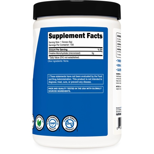 Nutricost Creatine Monohydrate Micronized Powder 500G, 5000mg Per Serv (5g) - Micronized Creatine Monohydrate, 100 Servings - Image 2