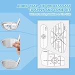 Seticek Golf Impact Tape Set 300Pcs, Self-Teaching Sweet Spot and Consistency Analysis, Golf Club Impact Stickers for Woods Irons and Putters Each 100 Pcs,Useful Training Aid Improve Ball Striking - Image 7