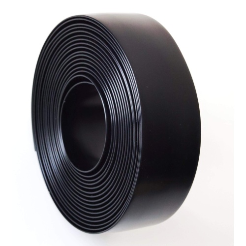 KOMORAX Black 2" Wide 20' Length Chair Vinyl Strap Strapping for Patio Lawn Garden Outdoor Furniture Matte Finish Color - Image 1