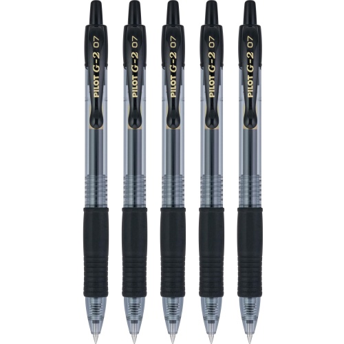 Pilot, G2 Premium Gel Roller Pens, Fine Point 0.7 mm, Black, Pack of 5 - Image 5