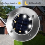 INCX Solar Lights for Outside,12 Pack Solar Lights Outdoor Waterproof, Solar Garden Lights Landscape Lighting for Patio Pathway Lawn Yard Deck Driveway Walkway White - Image 4