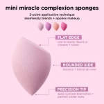 Real Techniques Mini Miracle Complexion Sponges, Small Makeup Blending Sponges, For Foundation & Concealer, Mini Size for Under Eyes & Touch-Ups, Natural Makeup, Latex-Free, 4 Count - Image 5