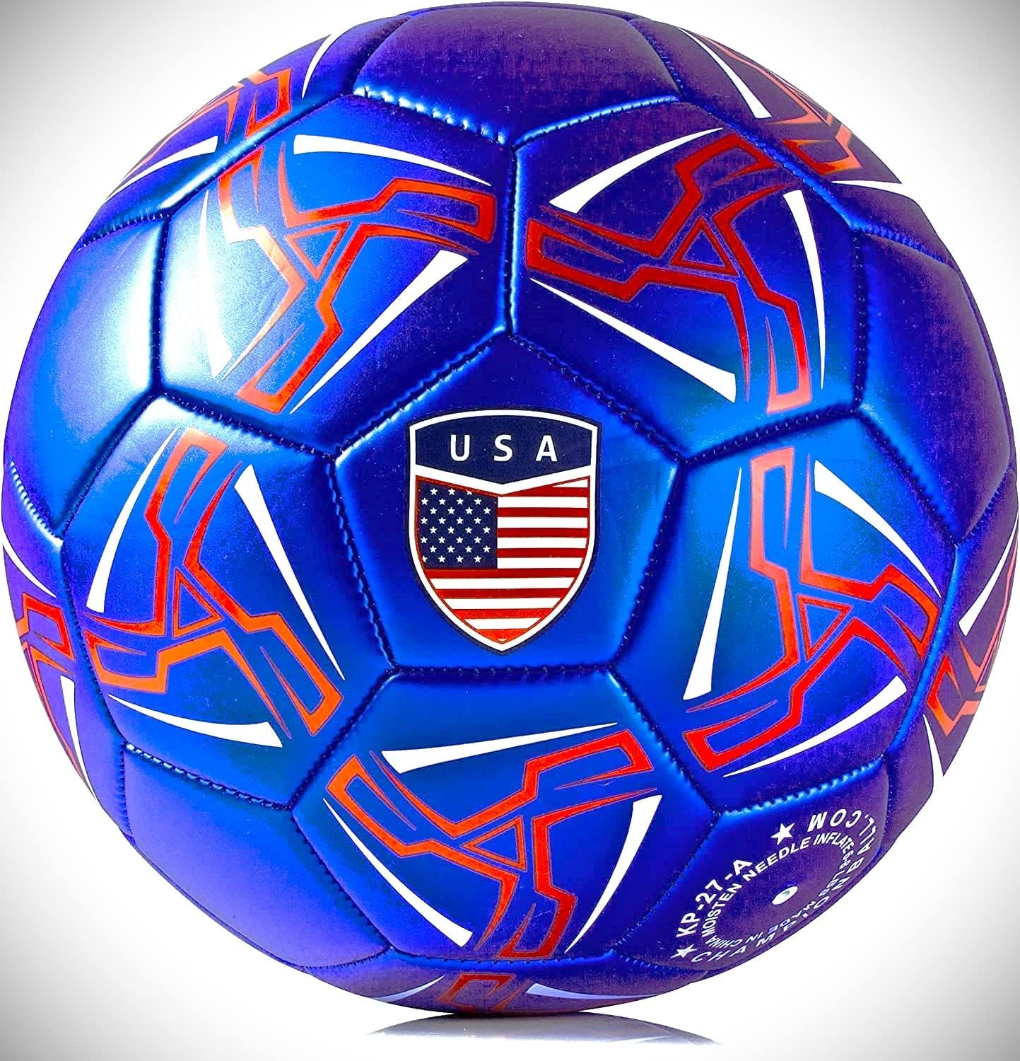 Western Star American Soccer Ball - Official Match Weight - Youth & Adult Sizes 3, 4 & 5 - Durable Construction & Attractive Gifts