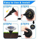 Solar Ground Lights, Waterproof Solar Garden Lights, Upgraded Outdoor Garden Waterproof Bright in-Ground Lights, Landscape Lights for Pathway,Yard,Deck,Lawn,Patio,Walkway (16 Pack White Light) - Image 4