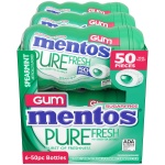 Mentos Pure Fresh Sugar-Free Chewing Gum with Xylitol, Spearmint, 50 Piece Bottle (Bulk Pack of 6) - Image 4