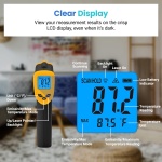 Etekcity Infrared Thermometer Laser Temperature Gun 774, Digital IR Meat Thermometer for Cooking, Candy, Food, Pizza Oven Grill Accessories, Heat Gun for Outdoor Indoor Pool Surface Temp - Image 4