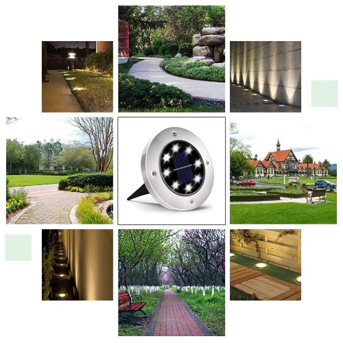 INCX Solar Lights for Outside,12 Pack Solar Lights Outdoor Waterproof, Solar Garden Lights Landscape Lighting for Patio Pathway Lawn Yard Deck Driveway Walkway White - Image 2