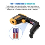 Etekcity Infrared Thermometer Laser Temperature Gun 774, Digital IR Meat Thermometer for Cooking, Candy, Food, Pizza Oven Grill Accessories, Heat Gun for Outdoor Indoor Pool Surface Temp - Image 3