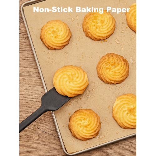 SMARTAKE 200 Pcs Parchment Paper Baking Sheets, 12x16 Inches Non-Stick Precut Baking Parchment, Perfect for Baking Grilling Air Fryer Steaming Bread Cup Cake Cookie and More (Unbleached) - Image 4