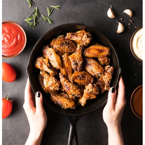 Utopia Kitchen Pre Seasoned Cast Iron Skillet 3 Piece, Cast Iron Grill Pan, Frying Pans, Saute Fry Pan, Cast Iron Set (Black) - Image 2
