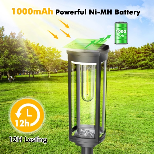 COXSENI Solar Pathway Lights Outdoor 8 Pack, Bright Solar Path Light Outside Waterproof, Solar Garden Decorative Solar Powered Landscape Lights for Walkway Driveway Lawn Patio Sidewalk Yard Decor - Image 8