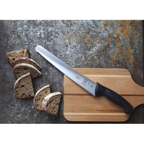 Mercer Culinary M23210 Millennia Black Handle, 10-Inch Wide Wavy Edge, Bread Knife - Image 4